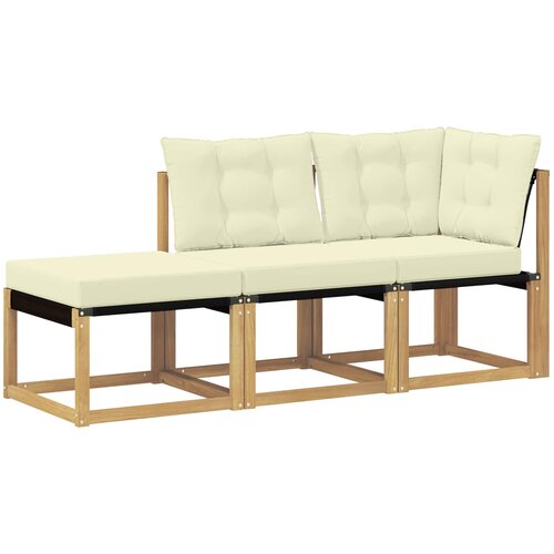  Sekcionalna sofa s jastukom 3 Komad Bijela Slike