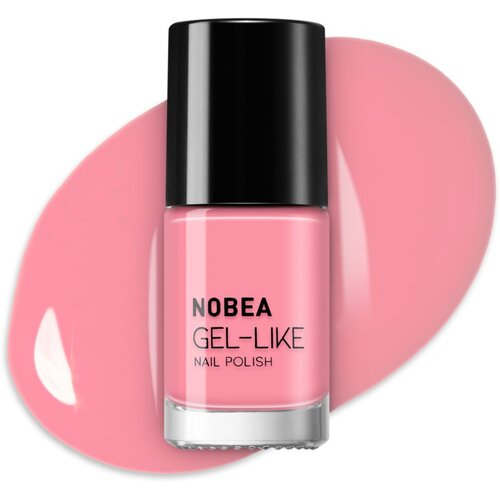 NOBEA Day-to-Day Gel-like Nail Polish lak za nohte z gel učinkom odtenek Pink ros&amp;eacute; #N02 6 ml Slike