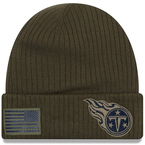 New Era Tennessee Titans 2018 Salute To Service Sideline Cuff zimska kapa Cene