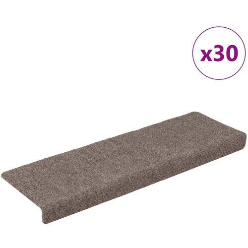 vidaXL Prostirke za stepenice samoljepljive 30 kom krem 65x21x4 cm Cijene