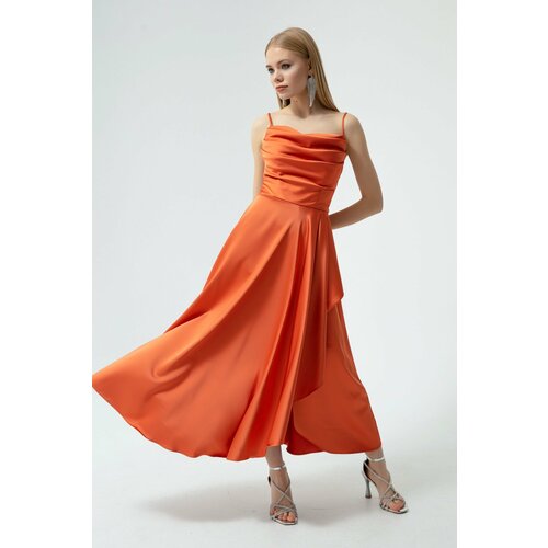 Lafaba Evening & Prom Dress - Orange - Wrapover Slike