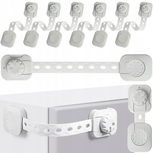  6x samolepilna ključavnica zaščita predalov in vrat omaric 16cm