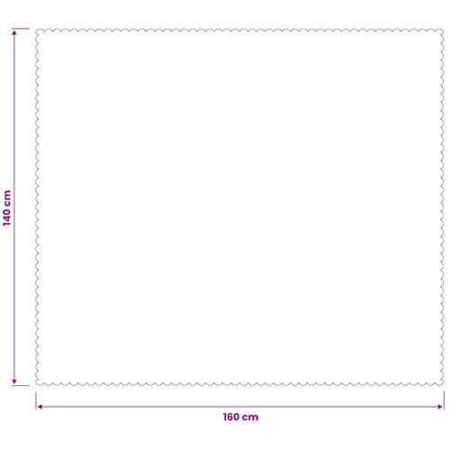  Tkanina za stol Pravokutni Svjetlosiva 140 x 160 cm Slike