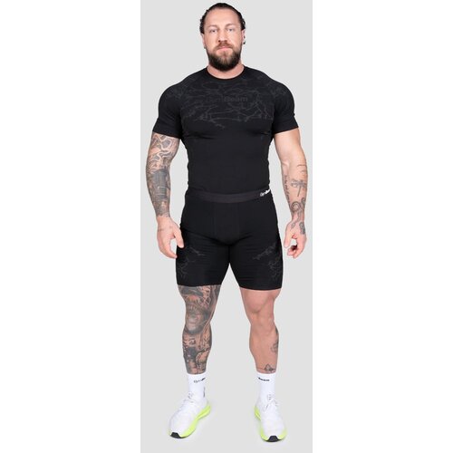 GymBeam Kompresijske kratke hlače Static Black L Slike