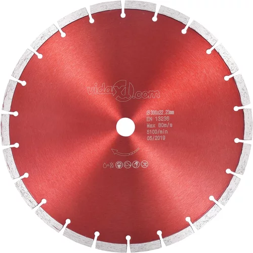 vidaXL Dijamantni disk za rezanje čelični 300 mm