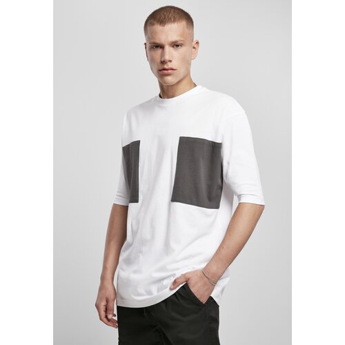 Urban Classics Large double pocket T-shirt white/asphalt Slike