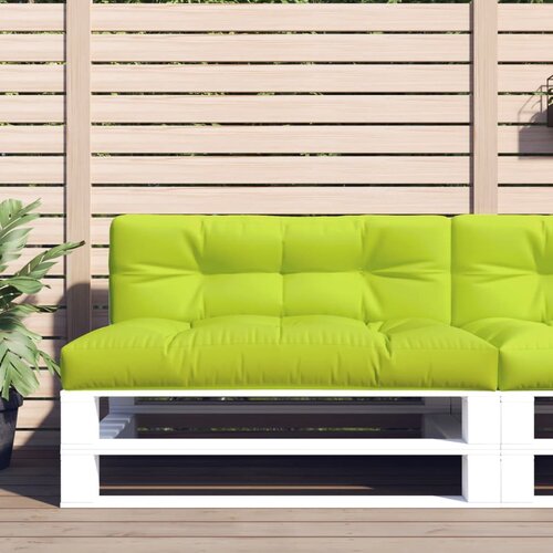 vidaXL Jastuk za palete jarkozeleni 120 x 40 x 12 cm od tkanine Cijene