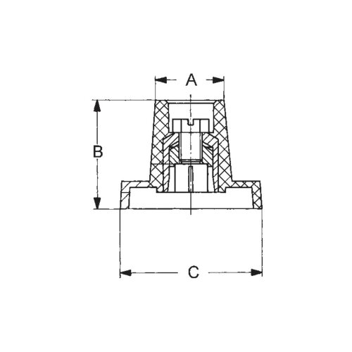 Mentor crn poklopac za dugmee spromjerom 9 mm crna Slike