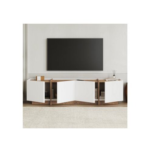 Hanah home TV ormarić, 180x46x35cm, bijela Slike
