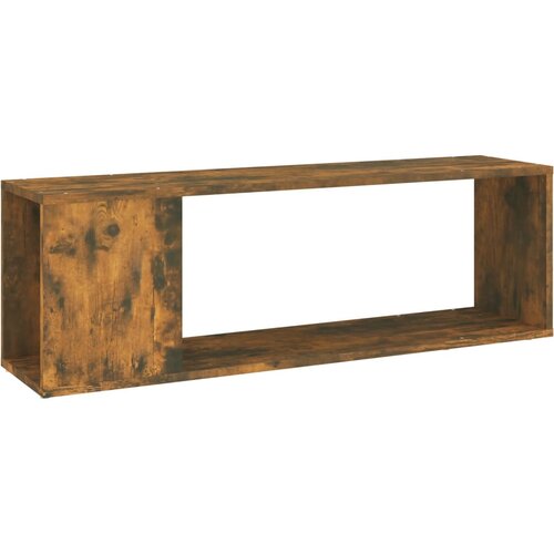 Maison Chic TV omarica - TV stojalo - Televizijska omarica dimljeni hrast 100x24x32 cm konstruiran les, (21700230) Slike