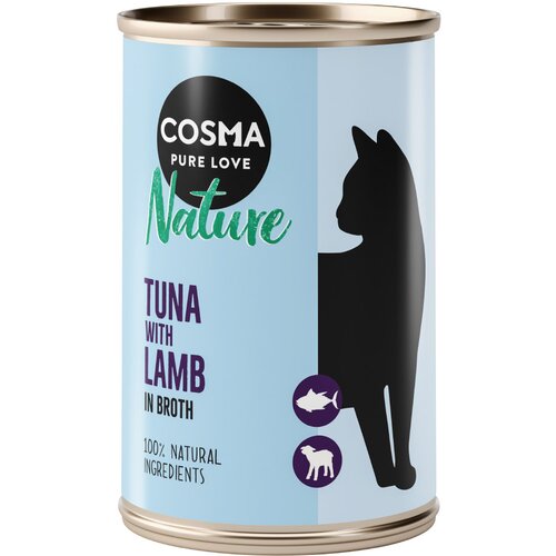Cosma Nature 6 x 140 g - Tuna &amp;amp; jagnjetina Slike