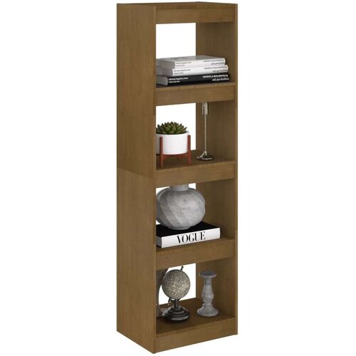 VidaXL knjižna omara za razdelitev prostora medeno rjava 40x30x135,5cm Slike