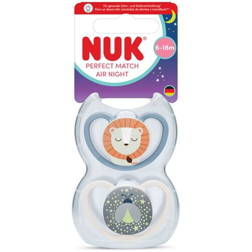 Nuk duda varalica - silikon Perfect Match Air Night 6-18 m, 2 kom sort. Cijene