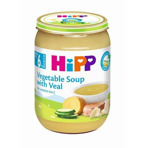 Hipp supa od povrća sa teletinom 190g 6M+ Slike