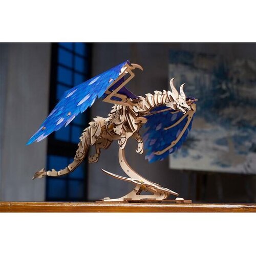 UGEARS 3D mehanička slagalica Plavi zmaj Cene