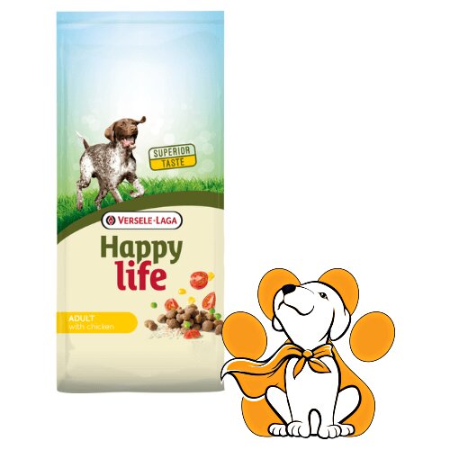 Happy Life Adult Chicken 3kg, Dnevna Ishrana Za Aktivne Pse, Piletina Cene
