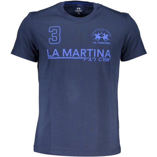 La Martina LONG SLEEVE T-SHIRT MEN BLUE Slike