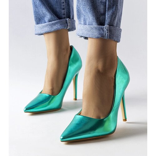 Gemre Green metallic stilettos Delis Cene
