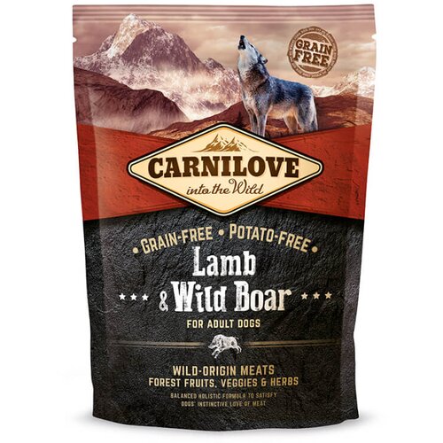 Carnilove dog adult - ovca &amp;amp; divji pra&amp;scaron;ič 1,5 kg Slike