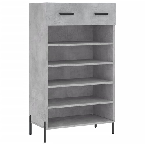 Maison Chic Omarica za obutev - Kopa za čevlje betonsko siva 60x35x105 cm inženirski les, (21777425) Slike