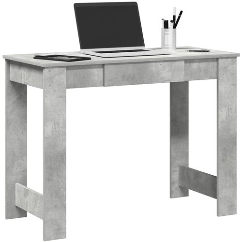 VidaXL Radni stol boja betona 100x45x75 cm od konstruiranog drva Slike