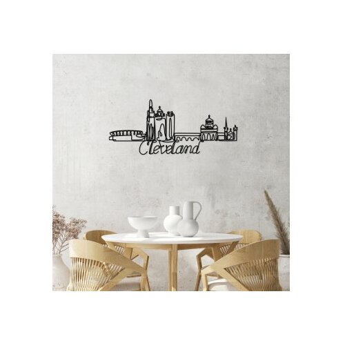 Wallxpert dekorativni metalni zidni pribor cleveland crna boja Slike