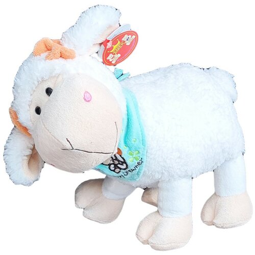 Amek Toys bela plišana ovčica Slike