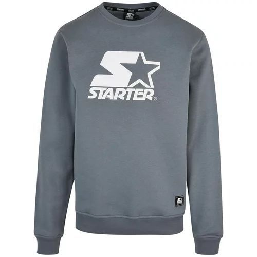 Starter Black Label Sweater majica dimno siva / bijela
