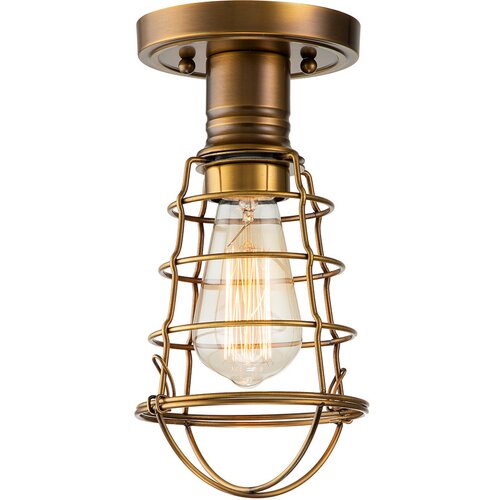 Elstead Lighting Elstead Quoizel Mixon Stropna svetilka iz pol-vgradne medenine, (22098562) Cene