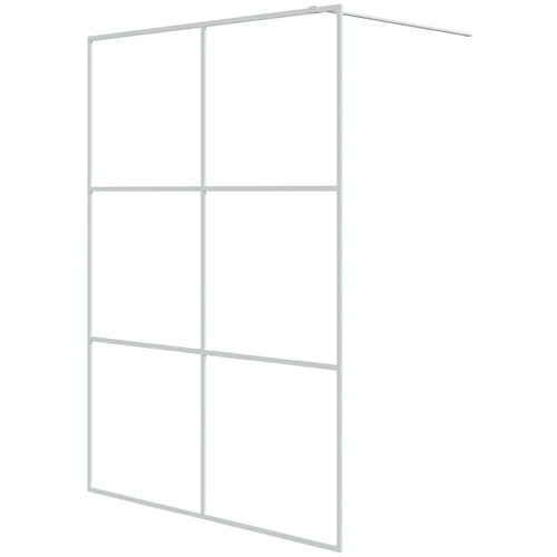 vidaXL Pregrada za tu&scaron; bela 140x195 cm prozorno ESG steklo, (21047621) Cene