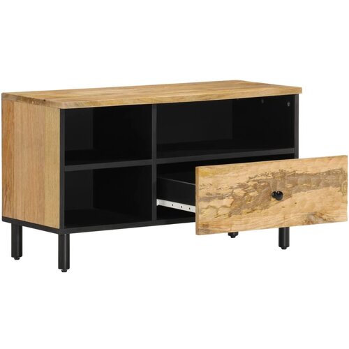 Maison Chic TV omarica - TV stojalo - Televizijska omarica 80x33x46 cm trden mangov les, (21700539) Slike