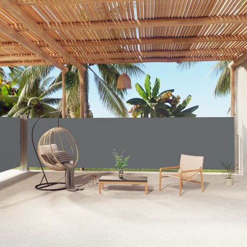 vidaXL Uvlačiva bočna tenda antracit 160 x 1000 cm Cijene