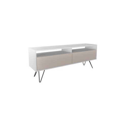 Hanah home tv polica flay white beige Slike