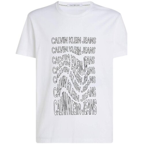 Calvin Klein Jeans Majice s kratkimi rokavi - Bela Cene