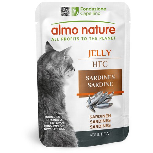 Ekonomično pakiranje Almo Nature HFC Jelly vrećice 24 x 55 g - Sardine Cijene