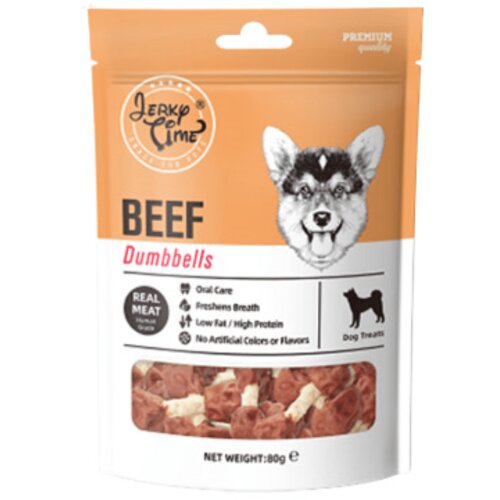 JerkyTime poslastica za pse – govedina u obliku tega 80 g Cene