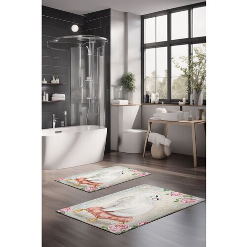  CT-5258 multicolor bathmat set (2 pieces) Cene