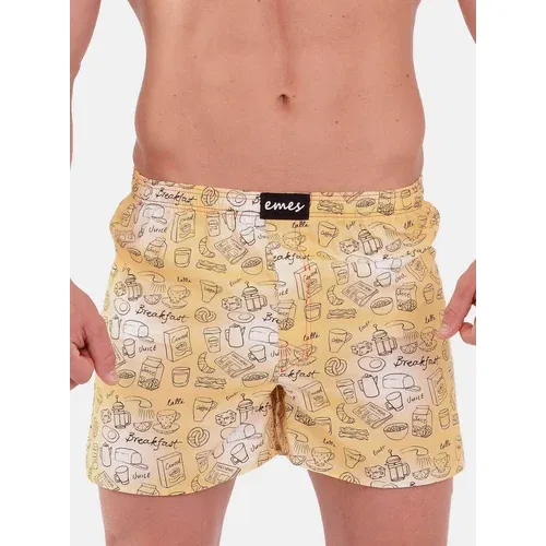 emes Yellow Men's Shorts Breakfast