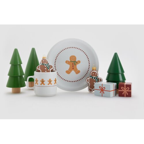 Reserved - Porcelanasti krožnik z vzorcem - Oranžna Cene