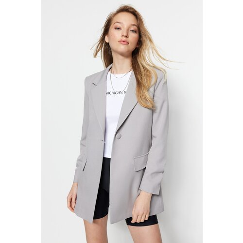 Trendyol Blazer - Gray - Oversize Cene