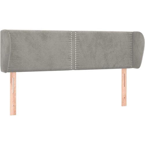 Maison Chic vzglavna omarica - nočna omarica - posteljna omarica z u&amp;scaron;esi svetlo sivo 147x23x78/88 cm žamet, (21713177) Slike