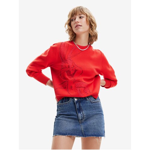 Desigual Red Bugs Bunny Womens Sweatshirt - Women Cene
