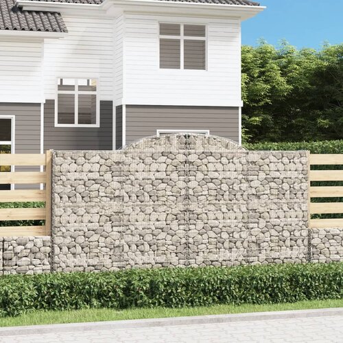  Lučne gabionske ko&scaron;are 2 kom 300x30x160/180cm pocinčano željezo Cijene