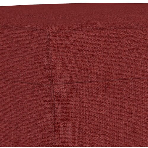  Klupa Crvena boja vina 70 x 35 x 41 cm od tkanine Slike