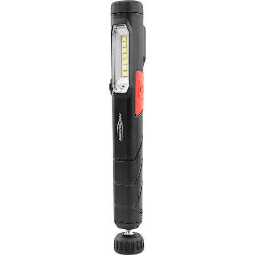 Ansmann Akumulatorska delovna LED-svetilka PL210R, 90 / 210 lm, črne barve, DxŠxV 172 x 27 x 22 mm
