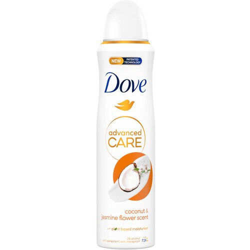 Dove Advanced Care Coconut &amp;amp; Jasmine Flower Scent antiperspirant za ženske 150 ml Slike