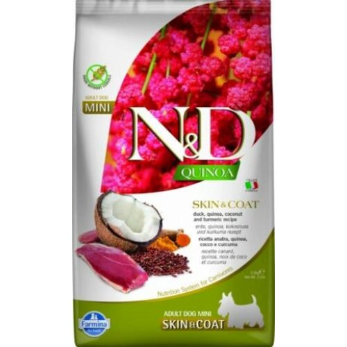 Farmina n&d quinoa hrana za pse skin&coat duck&coconut mini 800g Cene
