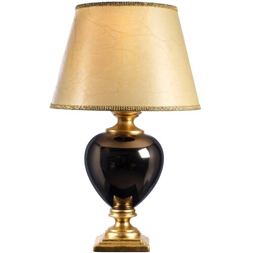  ONLI - Stona lampa AMADEUS 1xE27/15W/230V 72 cm crna/zlatna Slike