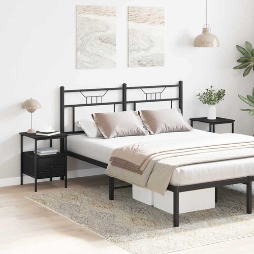  Noćni ormar 2 pcs Crni hrast 34 x 36 x 50 cm Konstruirano drvo Cene