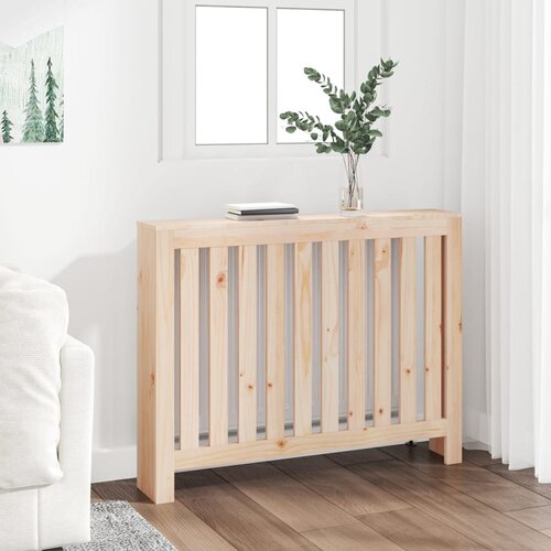vidaXL Pokrov za radiator 108,5x19x84 cm trdna borovina Cene